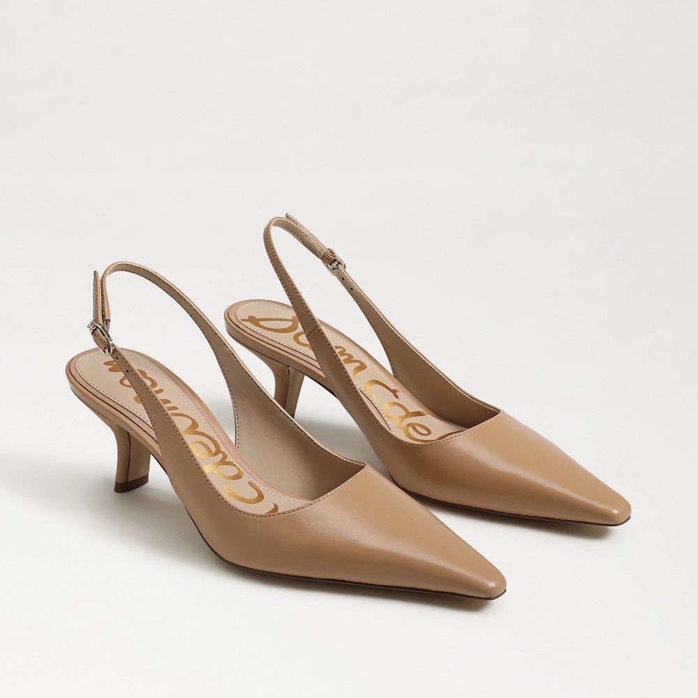Sam Edelman Beige Slingback Heels